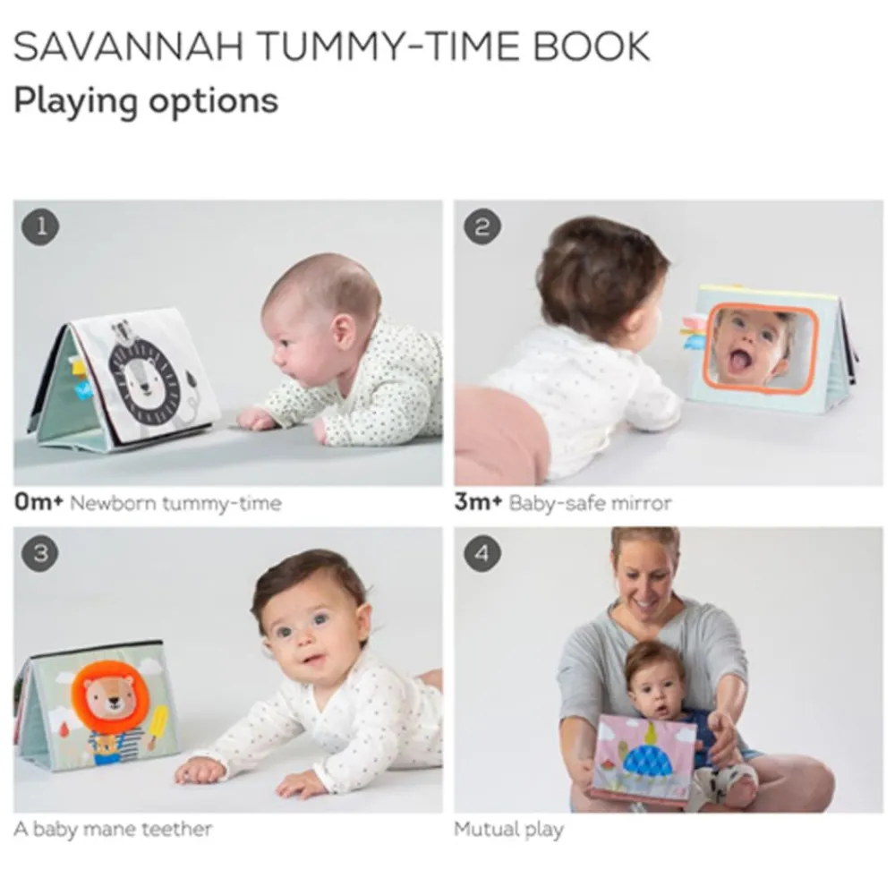Aktivitetsbok, TAF Toys, Savannah, Tummy-Time Hot