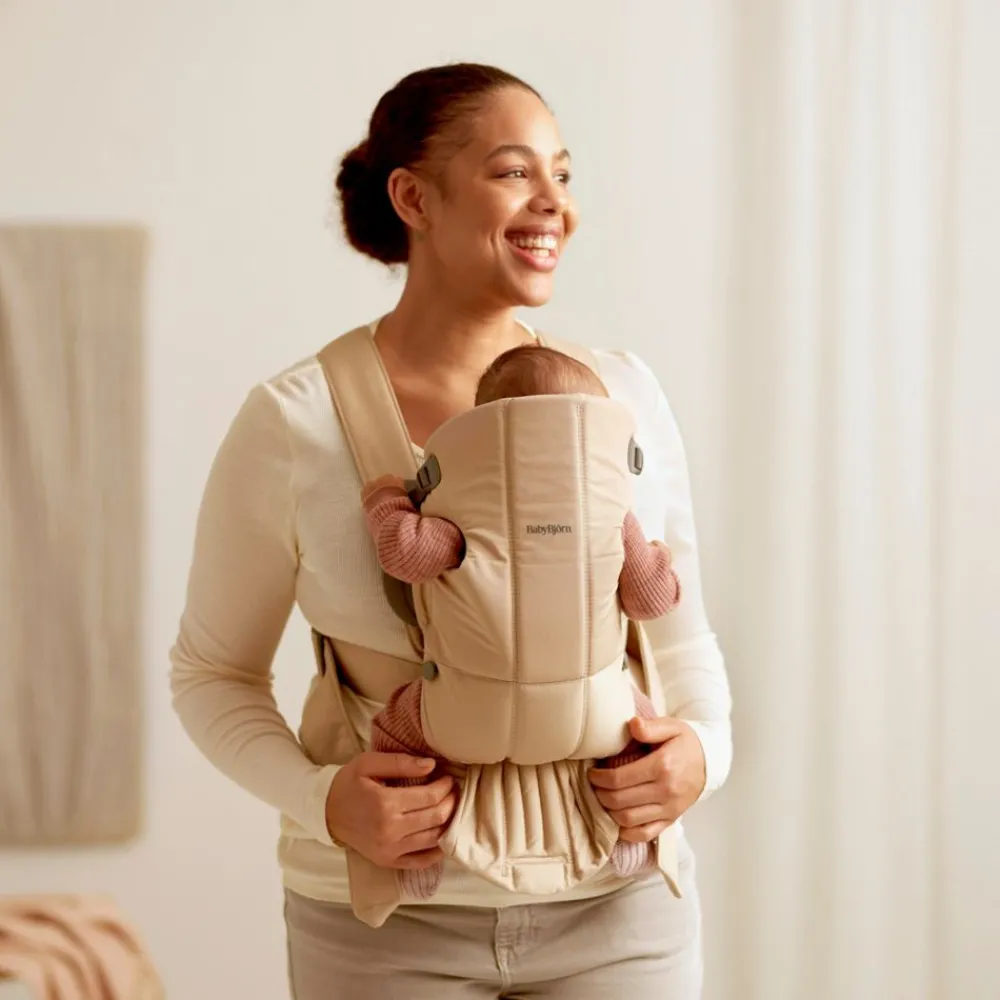 Babybjørn Bæresele Mini Vevd, Beige Outlet