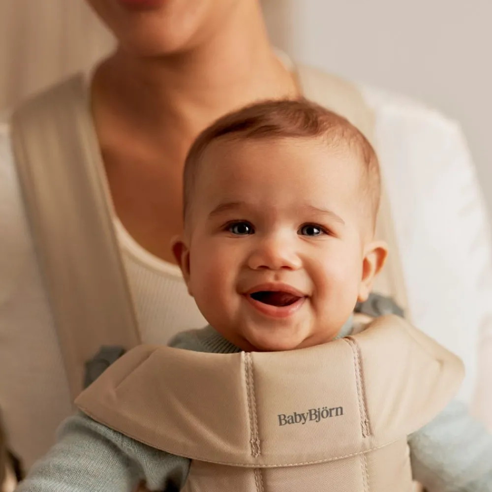 Babybjørn Bæresele Mini Vevd, Beige Outlet