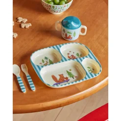 Rice Babyservise i gaveeske, Blå skogmotiv, Online