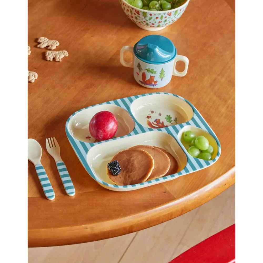 Rice Babyservise i gaveeske, Blå skogmotiv, Online