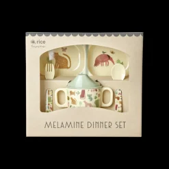 Rice Babyservise i gaveeske, Jungelmotiv, Hot