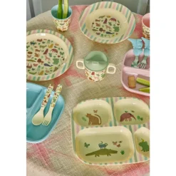 Rice Babyservise i gaveeske, Jungelmotiv, Hot