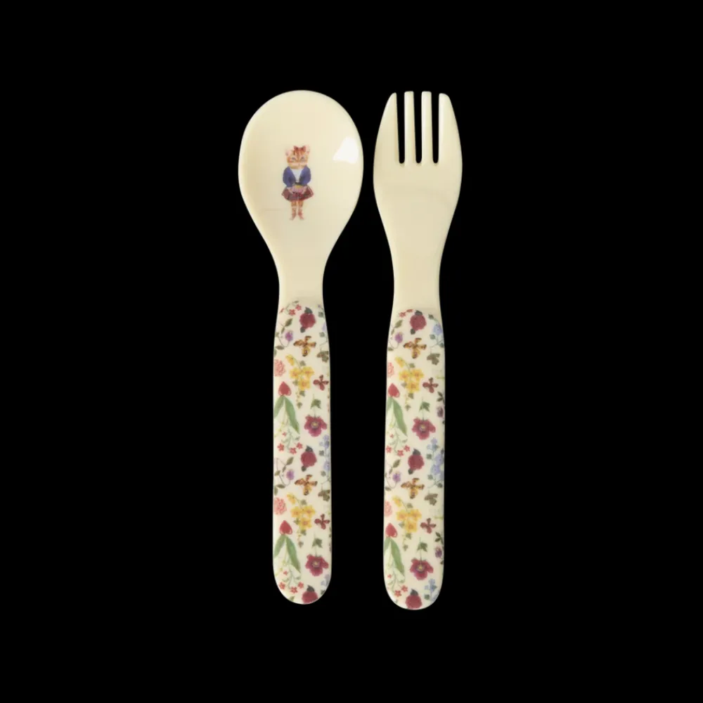 Rice Babyservise i gaveeske, Nathalie Lété-design, Krem, Clearance