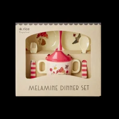 Rice Babyservise i gaveeske, Rosa skogmotiv, Sale