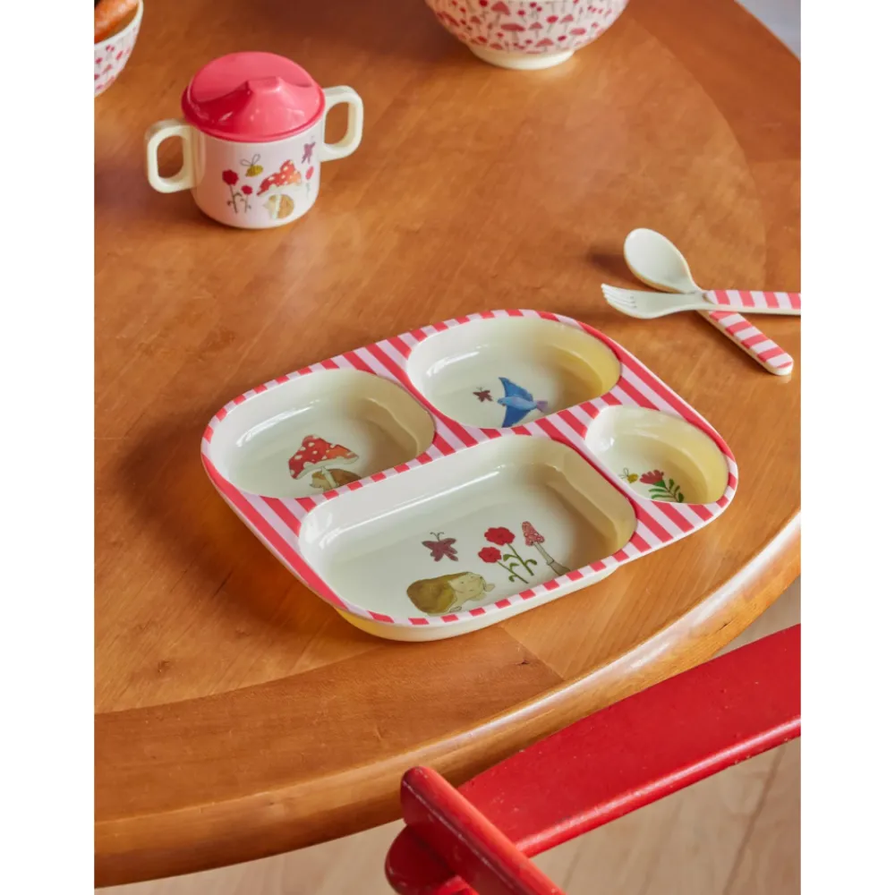 Rice Babyservise i gaveeske, Rosa skogmotiv, Sale