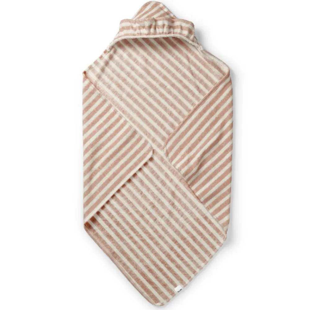 Elodie Badehåndkle, , Candy Stripes 75x75cm Hot