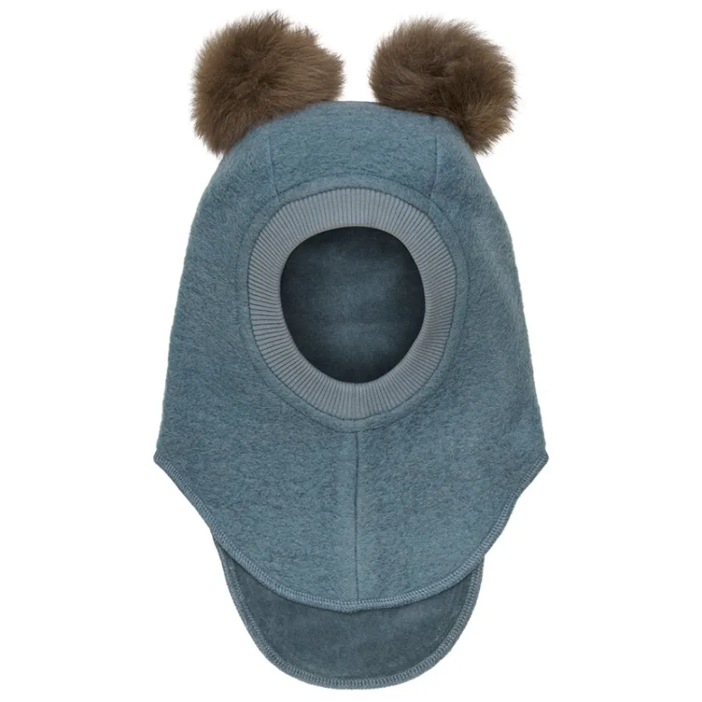 Huttelihut Balaclava, , Wool, PomPoms, Stormy Weather Outlet