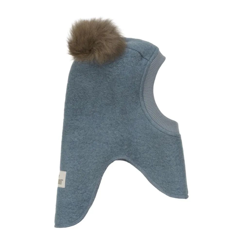 Huttelihut Balaclava, , Wool, PomPoms, Stormy Weather Outlet