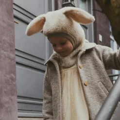 Huttelihut Balaclava, , Wool Teddy, Cobblestone Sale