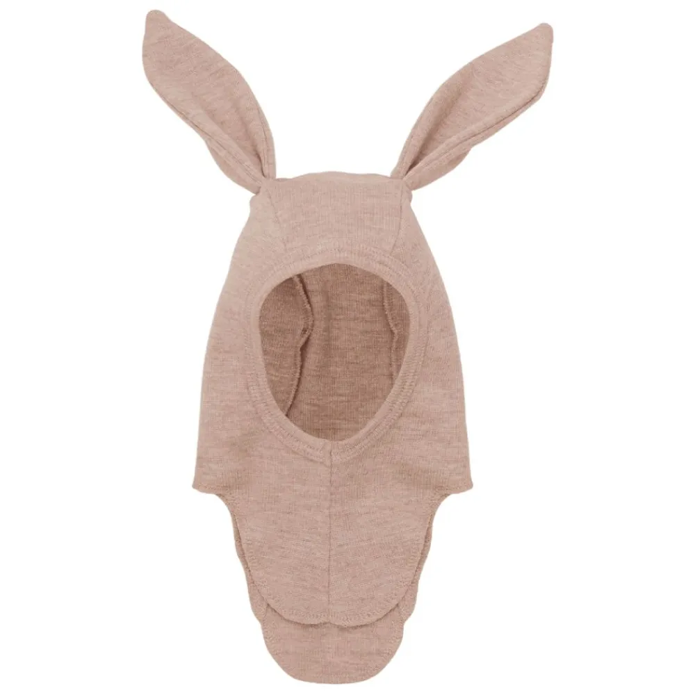 Huttelihut Balaclava, , Wool Rib, Ears, Mahogany Rose Best