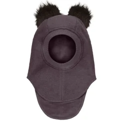Huttelihut Balaclava, , Wool, PomPoms, Raisin New