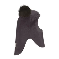 Huttelihut Balaclava, , Wool, PomPoms, Raisin New
