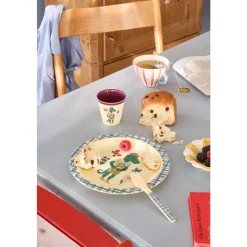 Rice Barnetallerken, Krokodille, Nathalie Lété-design blå, Best