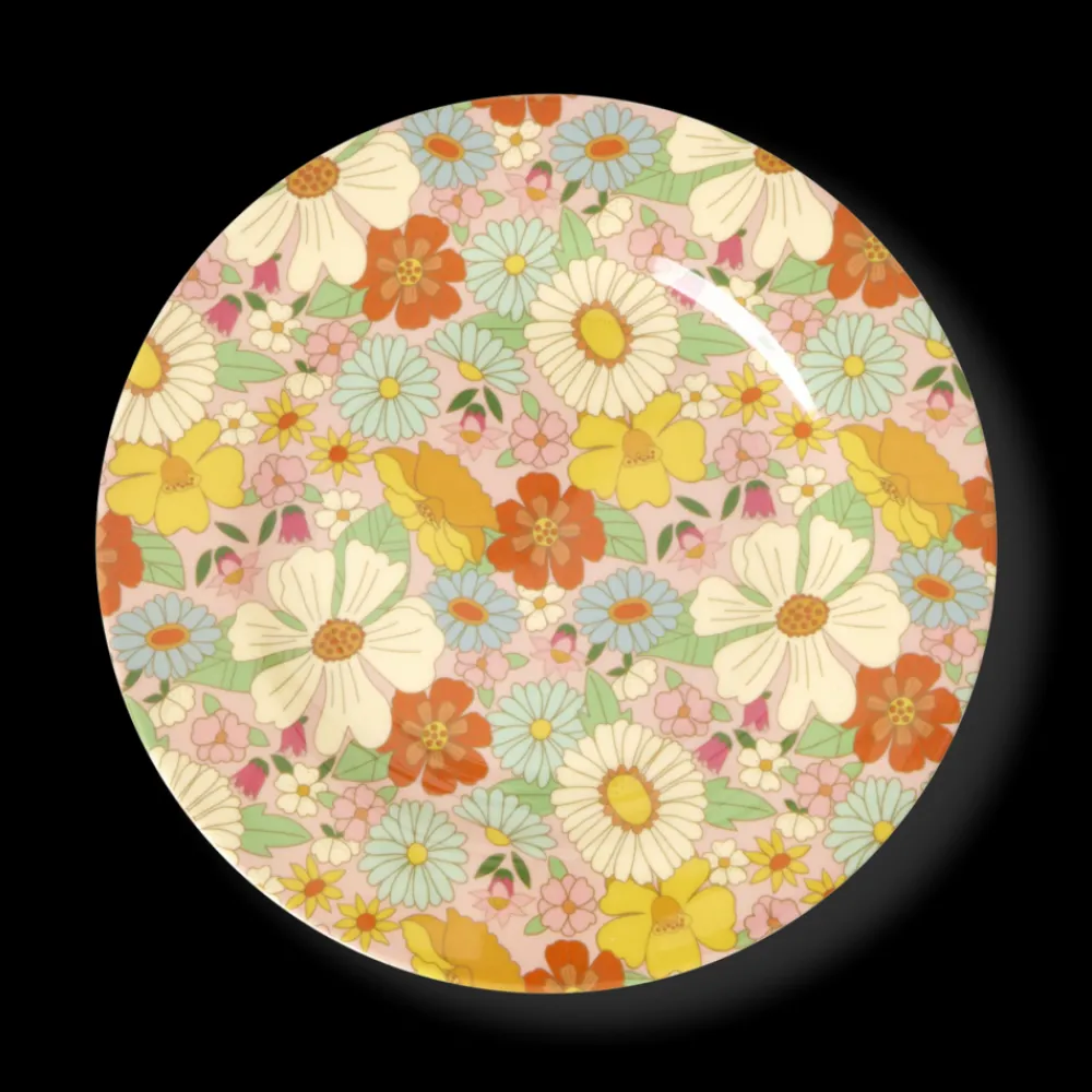 Rice Barnetallerken med blomsterdesign, New