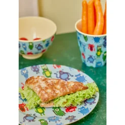 Rice Barnetallerken med monsterdesign, Clearance