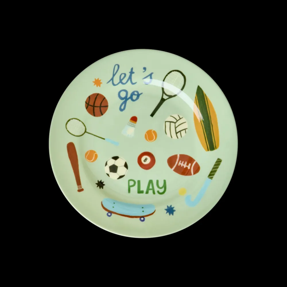 Rice Barnetallerken med sportsmotiv, Hot