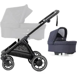 Emmaljunga Barnevogn, , SENTO, Black inkl. Liggedel, Lounge Navy Outlet