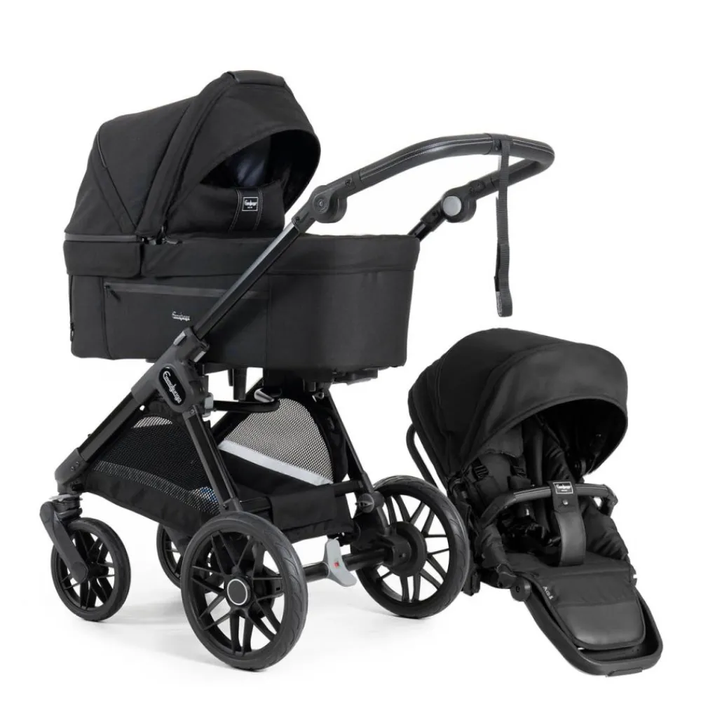 Emmaljunga Barnevogn, Komplett , Sento Max Ergo+, All Black Hot