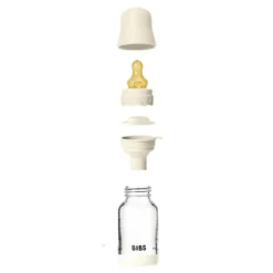 BIBS Glassflaske, Boheme, Latex, 120 ml, Slow Flow, Ivory Discount