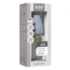 BIBS Glassflaske, Latex, 120 ml, Slow Flow, Baby Blue Discount