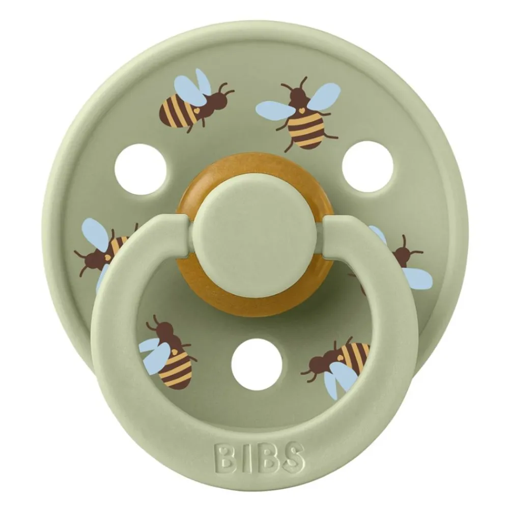 BIBS Smokk, Bumblebee Friends, Latex, Size 3, Sage Clearance