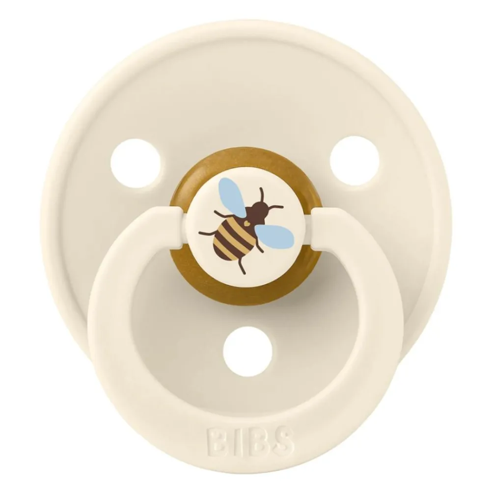 BIBS Smokk, Bumblebee, Latex, Size 1, Ivory Online