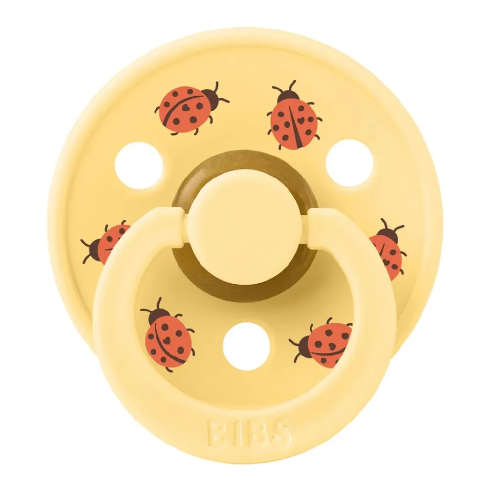 BIBS Smokk, Ladybug Friends, Latex, Size 1, Pale Butter New