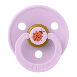 BIBS Smokk, Ladybug, Latex, Size 2, Violet Sky Hot