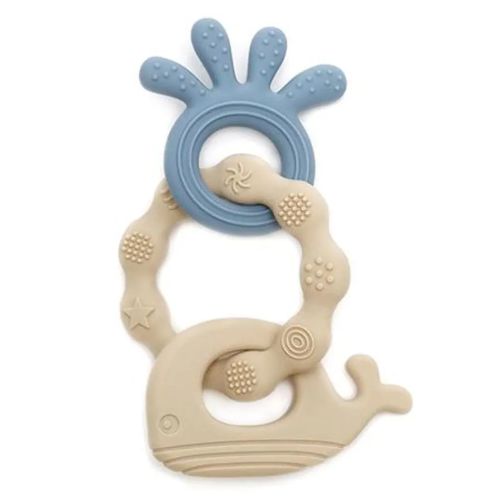 Magni Biteleke, , Beige/Blå, Blekksprut/Hval Online