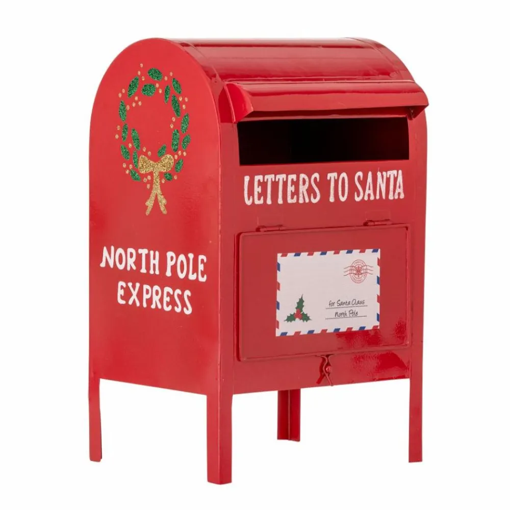 Bloomingville Carlo Deco Postkasse, Rød Metall