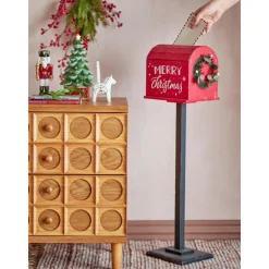 Bloomingville Carlo Deco Postkasse, Rød Outlet