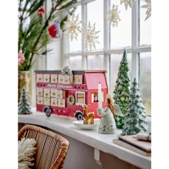 Bloomingville Edward Kalender m/lys, Rød Online