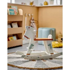 Bloomingville MINI Rødbrunt Gyngeleketøy, Hest, Hvit, Sale