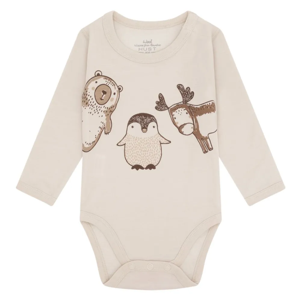 Hust & Claire Body, Hust&Claire, Ull/Bambus, Baloo Animals, French Oak Hot