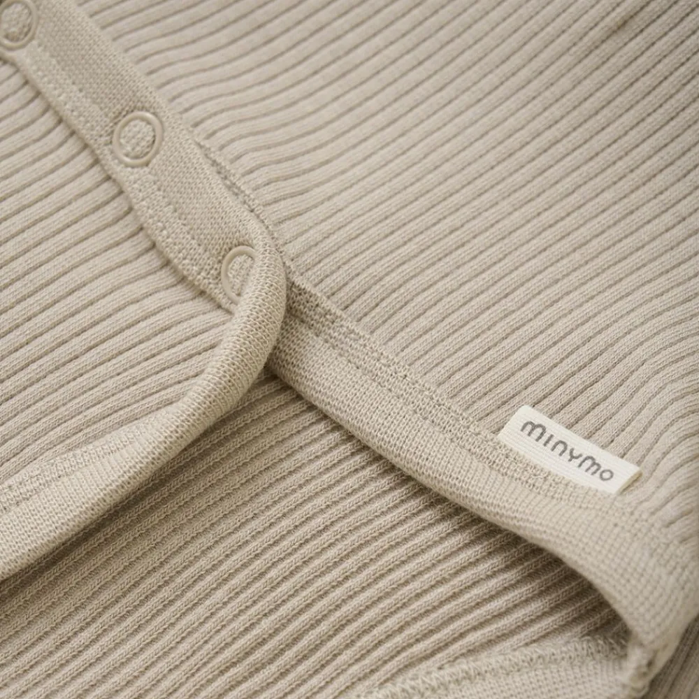 Body LS Rib, Minymo, Brown, Pure Cashmere Sale