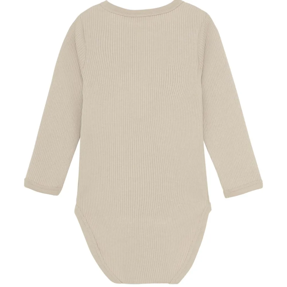 Body LS Rib, Minymo, Brown, Pure Cashmere Sale
