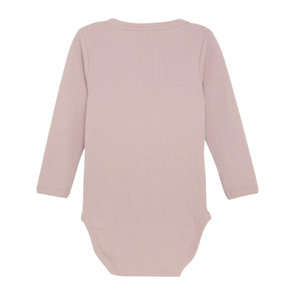 Body LS Rib, Minymo, Pale Mauve Hot