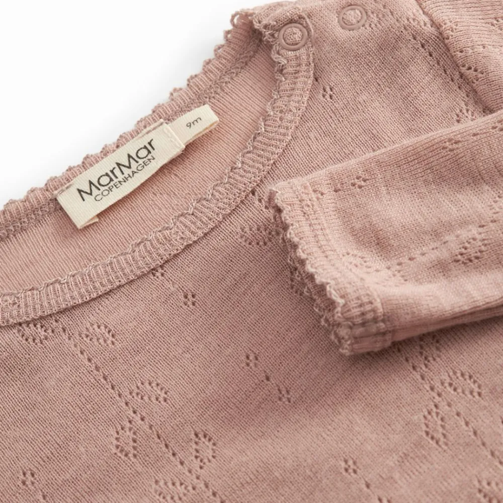 Marmar Body, , Wool Pointelle, Burnt Rose