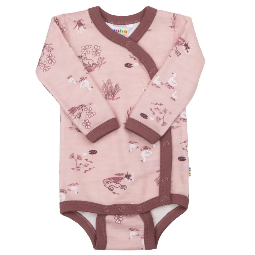 Joha Body m/sideknepp, , Ull/Bambus, Light Pink Sale