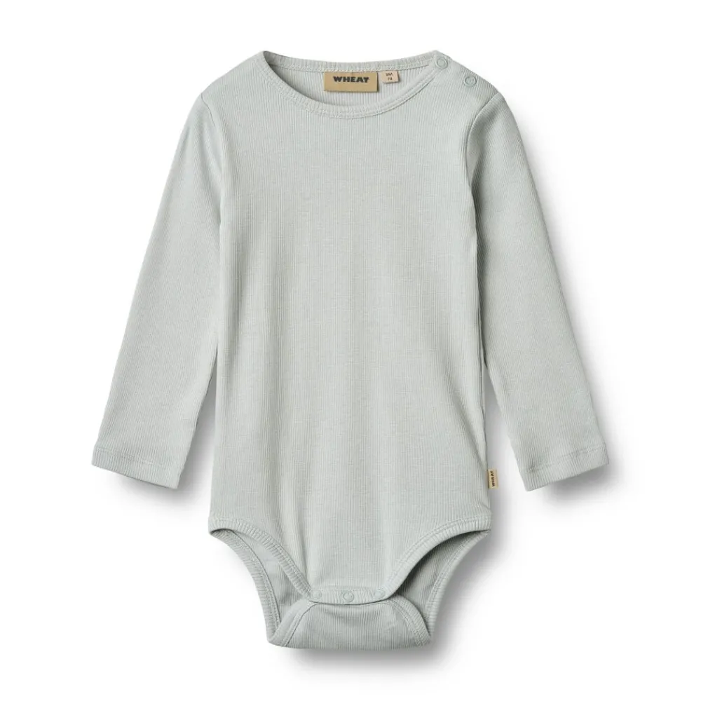 Wheat Body, , Rib, Spencer, Soft Blue