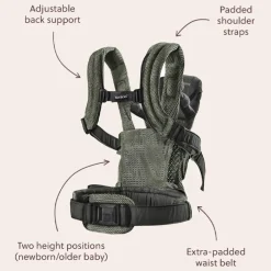 Babybjørn Bæresele Harmony, , Vevd, Lys Grå Hot