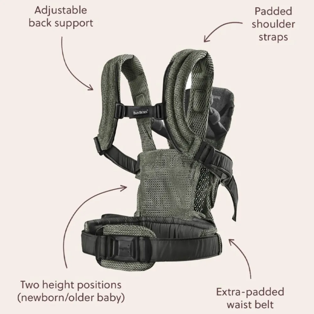 Babybjørn Bæresele Harmony, , Vevd, Lys Grå Hot