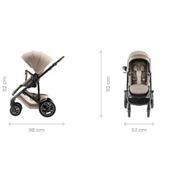 Britax Barnevogn, Smile 5Z, Carbon Black New