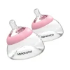 Brystmelkflaske, Nanobébé, Rosa, 150 ml, 2pk Gen 2 Best
