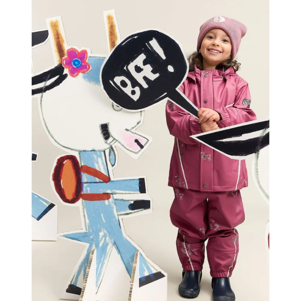 Gullkorn Bukkene Regntøysett, Design, Varm Rosa Discount