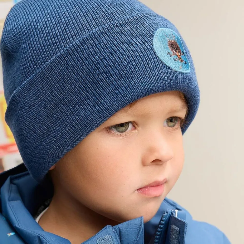 Gullkorn Bukkene Ull Lue, Design, Stormblå