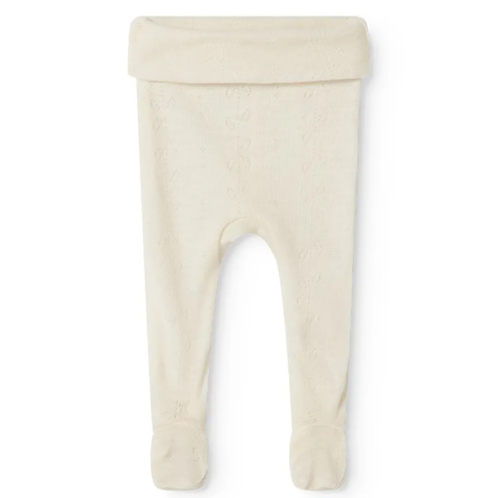 Marmar Bukse m/fot, , Wool Pointelle, Pixa, Natural Sale