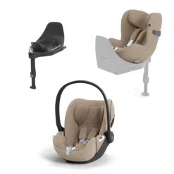 Cybex Cloud T +  Sirona T i-Size, Plus, Cozy Beige, Inkl. Base T, Bilstolpakke Hot