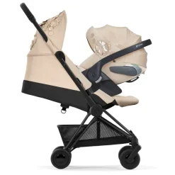 Cybex Coya, Matt Black, Flowers Beige, Barnevogn Sale